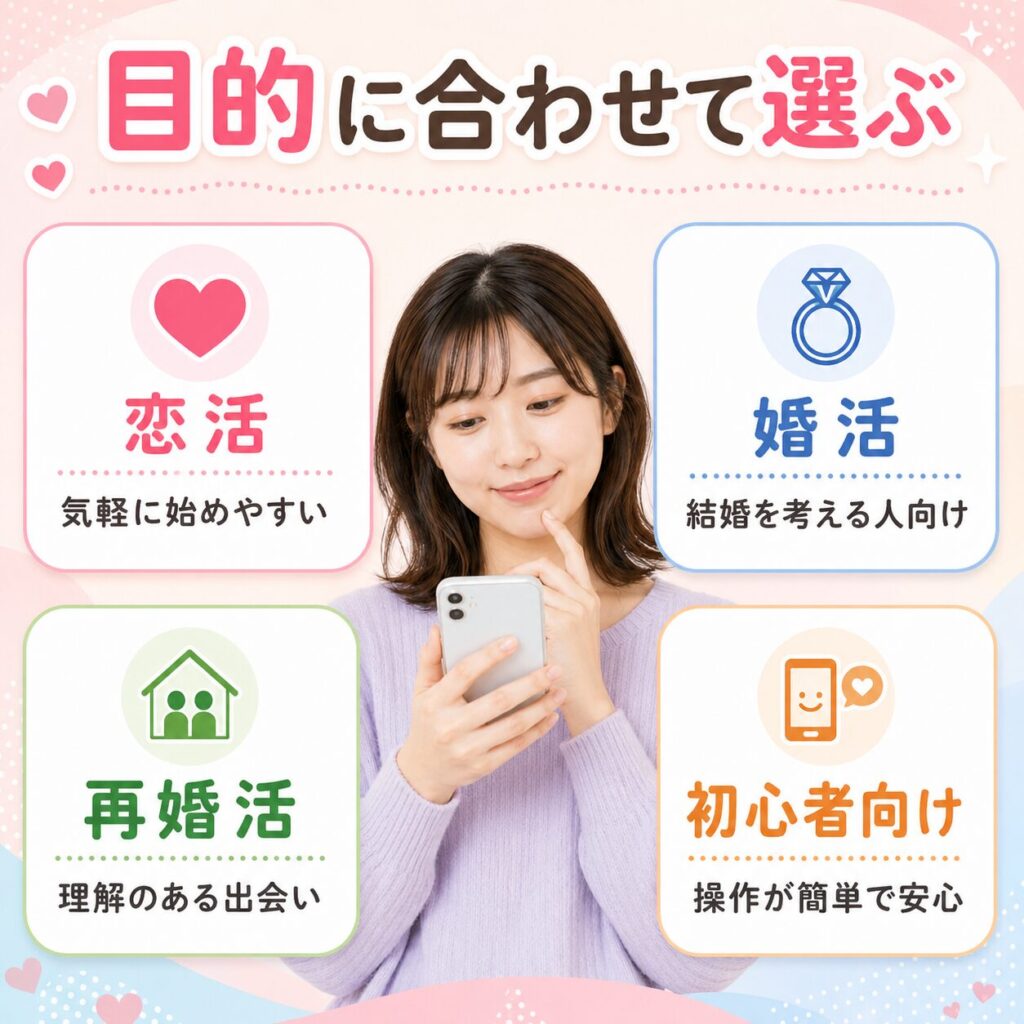 出会い系アプリ 選び方 目的