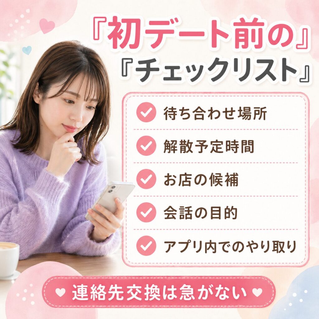 初対面 デート 安全対策