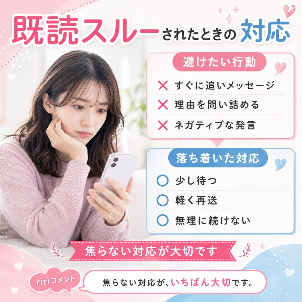 マッチングアプリ 既読無視 対処法