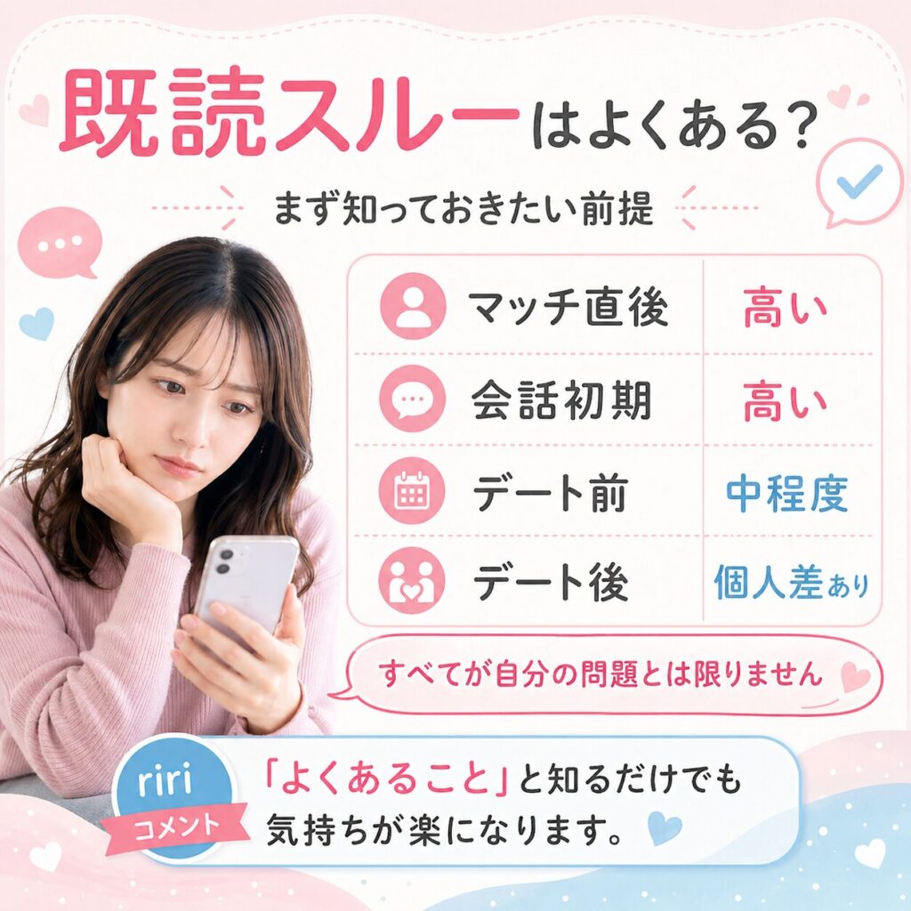 message 無視 既読 マッチングアプリ