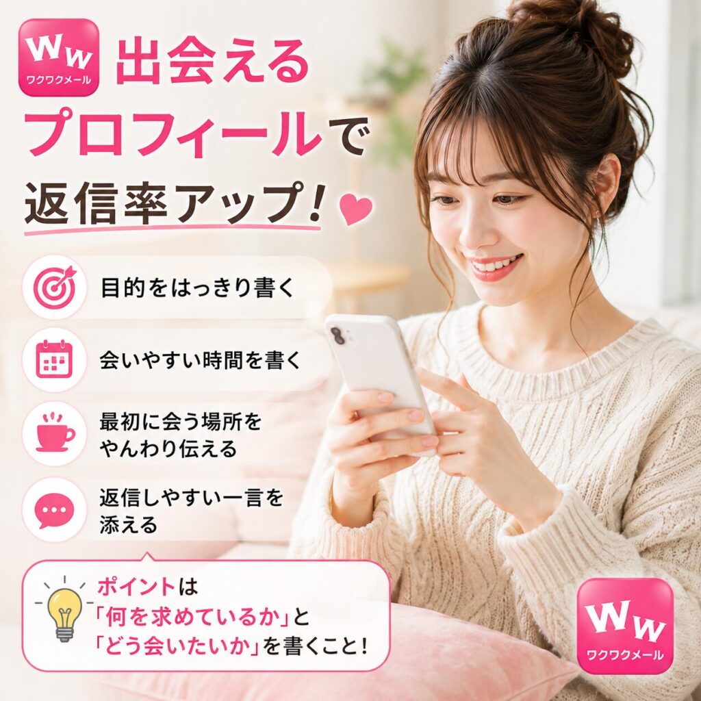 ワクワクメール プロフィール作り