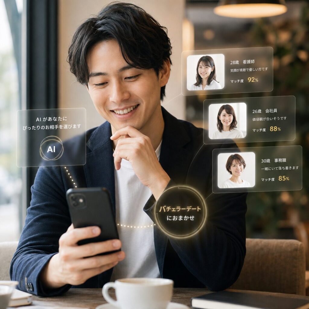 AI マチアプ バチェラーデート