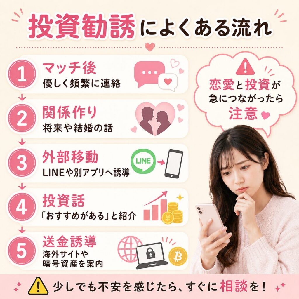 マッチ後 投資の話 ブロック