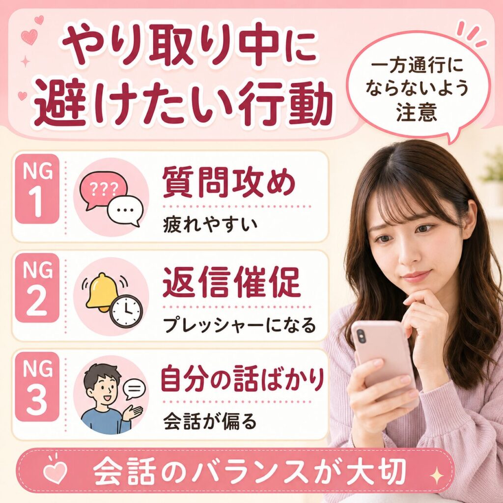 質問攻め 婚活アプリ NG行為