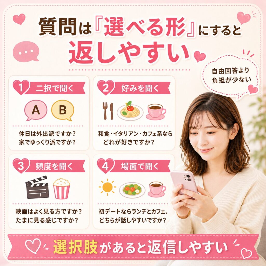質問術 マッチングアプリ