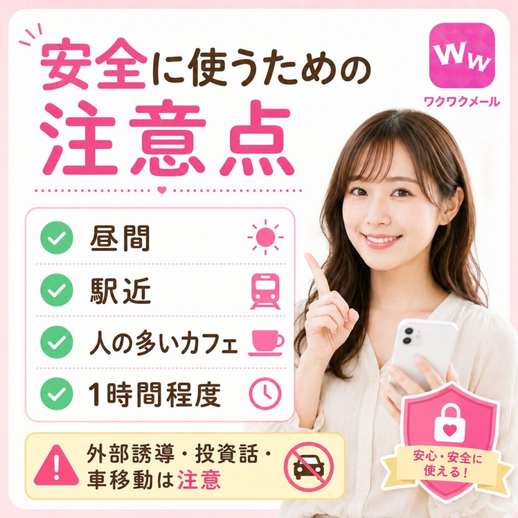 安全なマッチングアプリ ワクワクメール