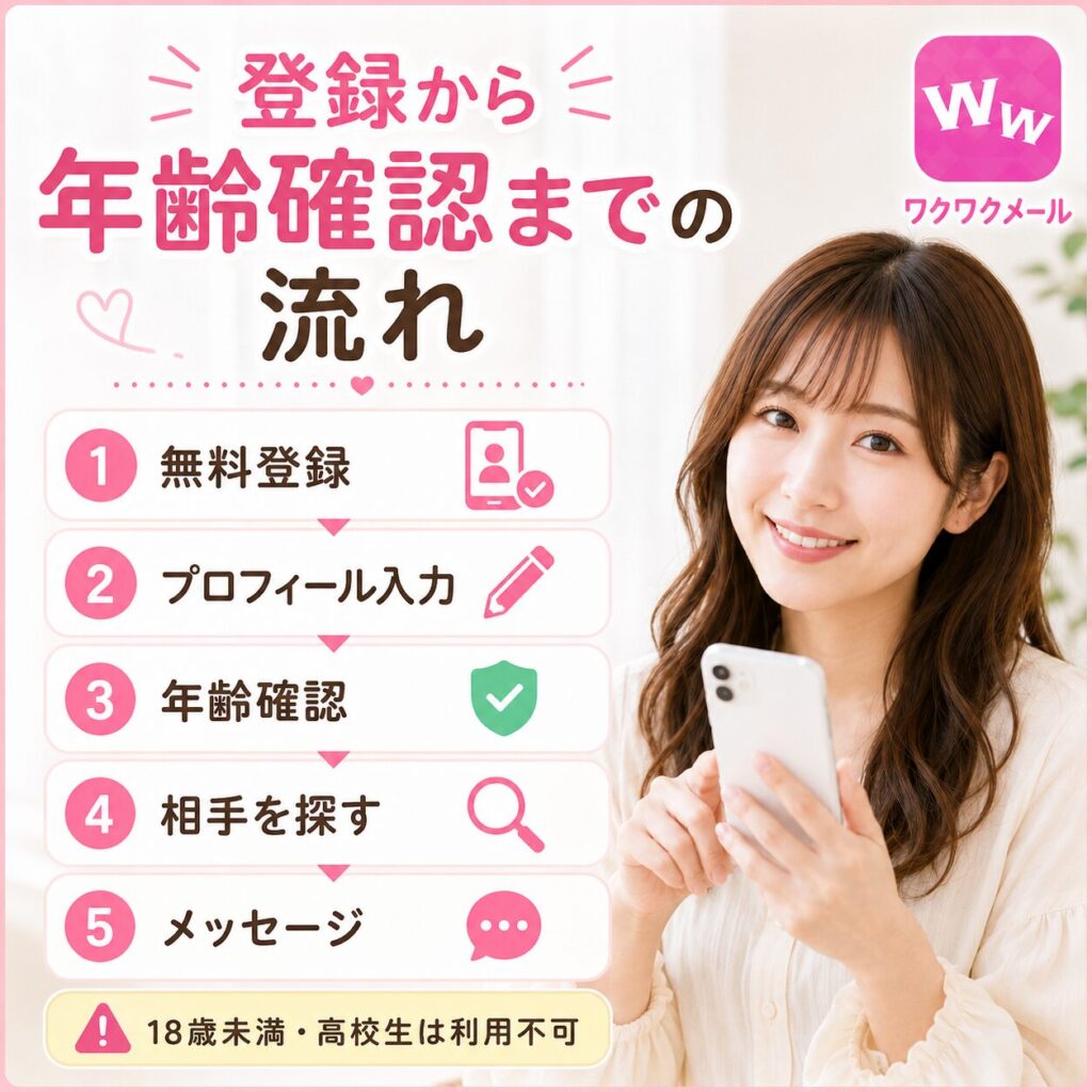 年齢 本人確認 ワクワクメール