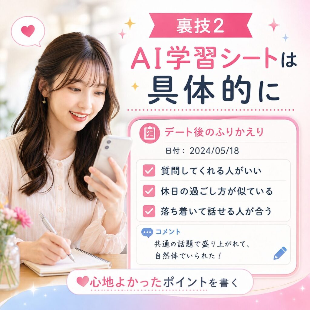 バチェラーデート AI学習シートとは