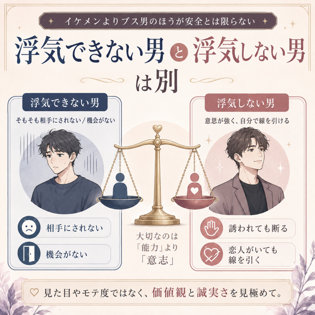 浮気 男 できない