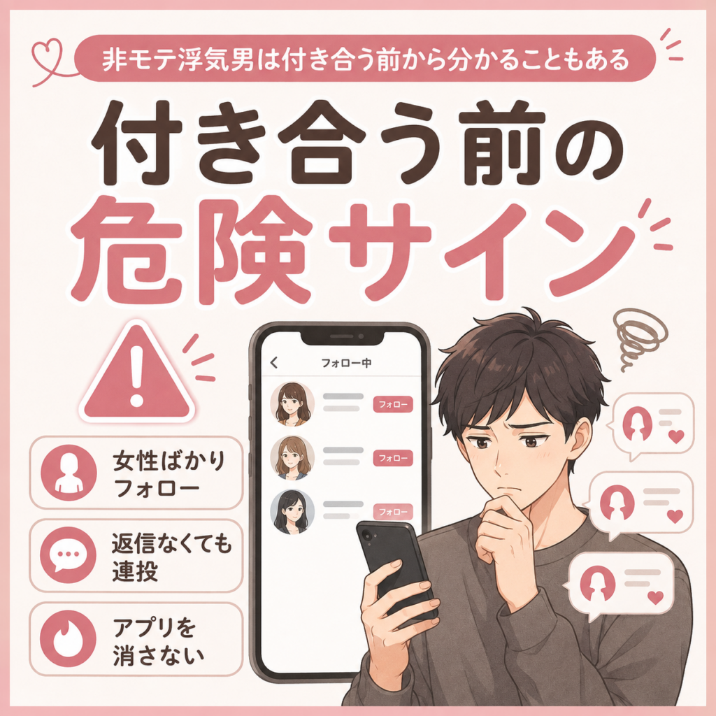 付き合う前 浮気男 チェック