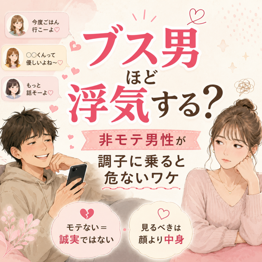 ブス男 浮気する 調子に乗る