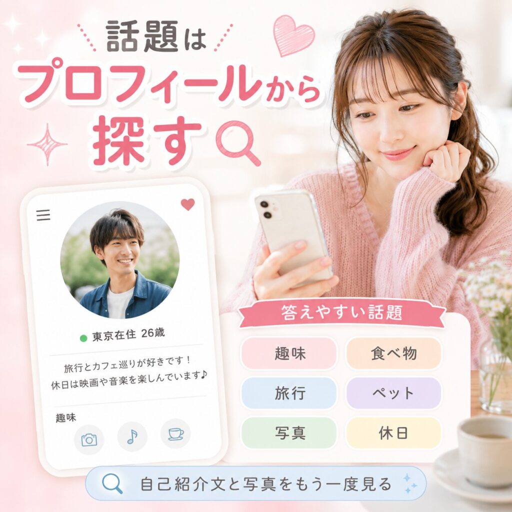 話題 プロフィール 会話