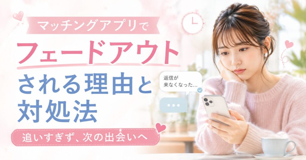 恋愛マチアプ 音信不通 返事が来ない