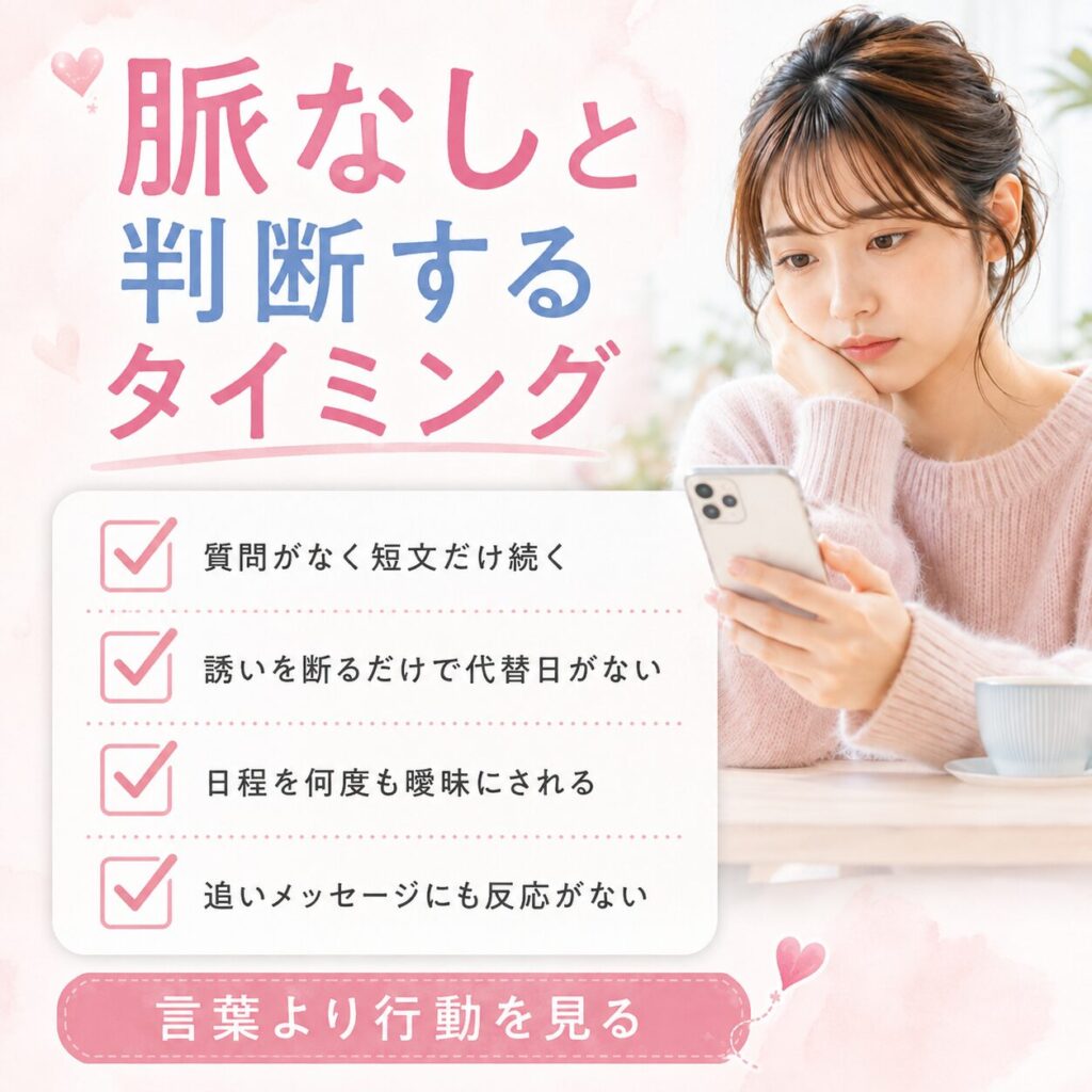 脈無し マッチングアプリ