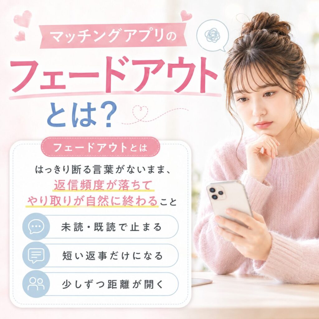 マッチングアプリ 自然消滅