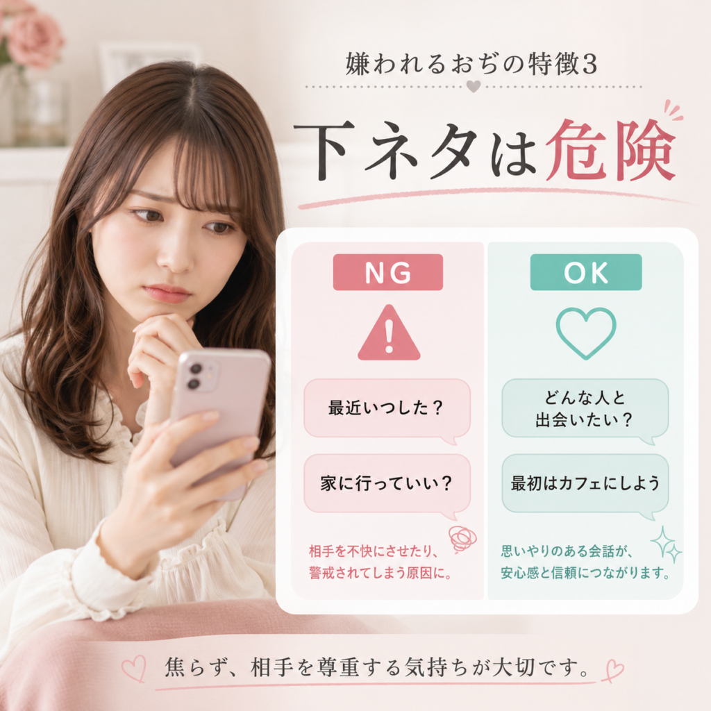 嫌われる男性 下ネタ