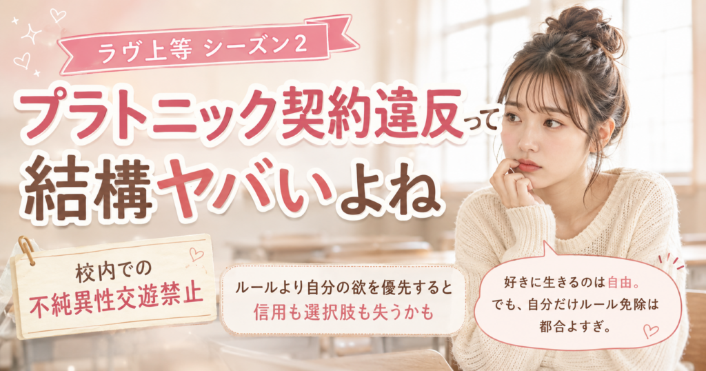 ラブ上等2 ネットフリックス 炎上 プラトニック契約違反
